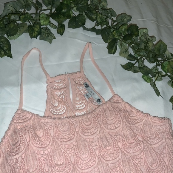 Pink Lace Tank Top - Picture 3 of 6